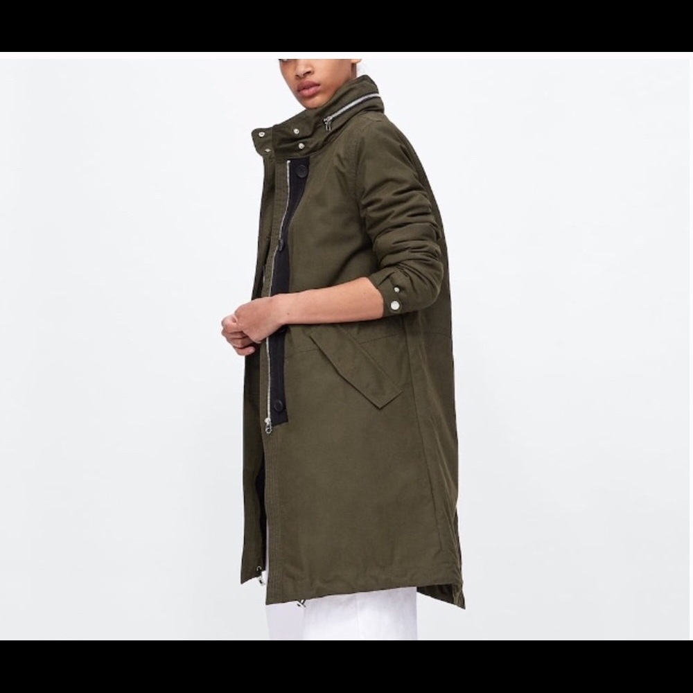 Zara Parka Coat - Picture 2 of 8